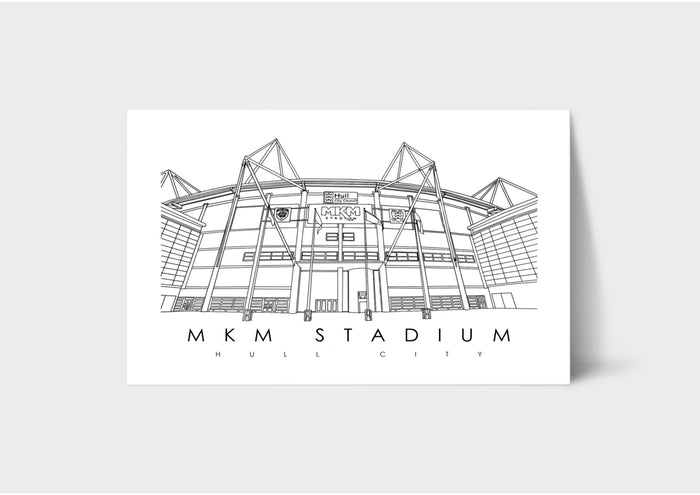 Hull City MKM Stadium Illustration Print