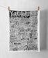Yorkshire Tea Towel | Hand-Drawn County Landmarks | Art & Soul