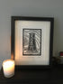 Black Mill - Beverley Framed Lino Cut Print