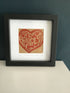 Love Nature Framed Lino Cut Print