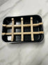 Black Soap Dish with Lattice Insert | Art & Soul