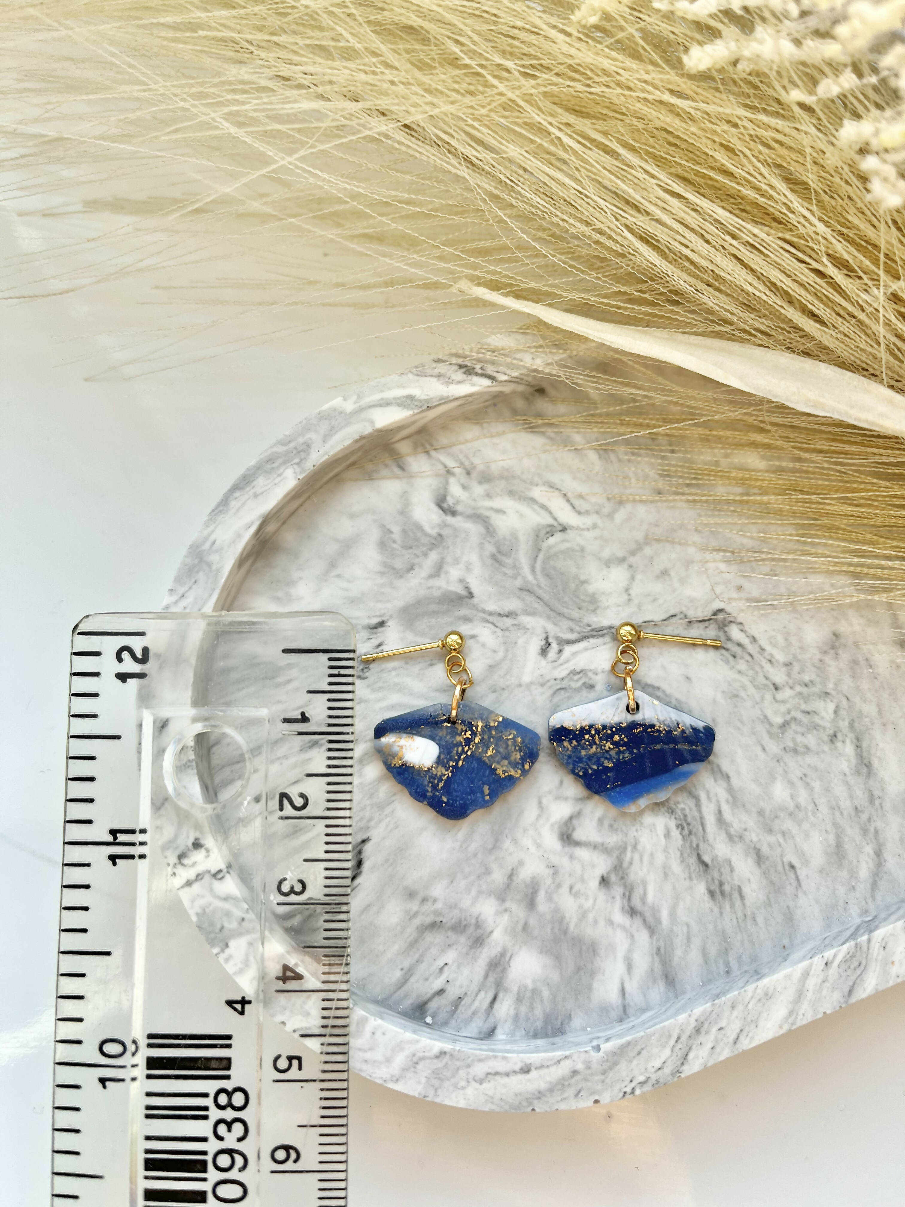 Midnight Sky No. 3 - Handmade Polymer Clay Earrings