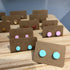 Pastel Collection; Dot Stud Polymer Clay Earrings: Medium