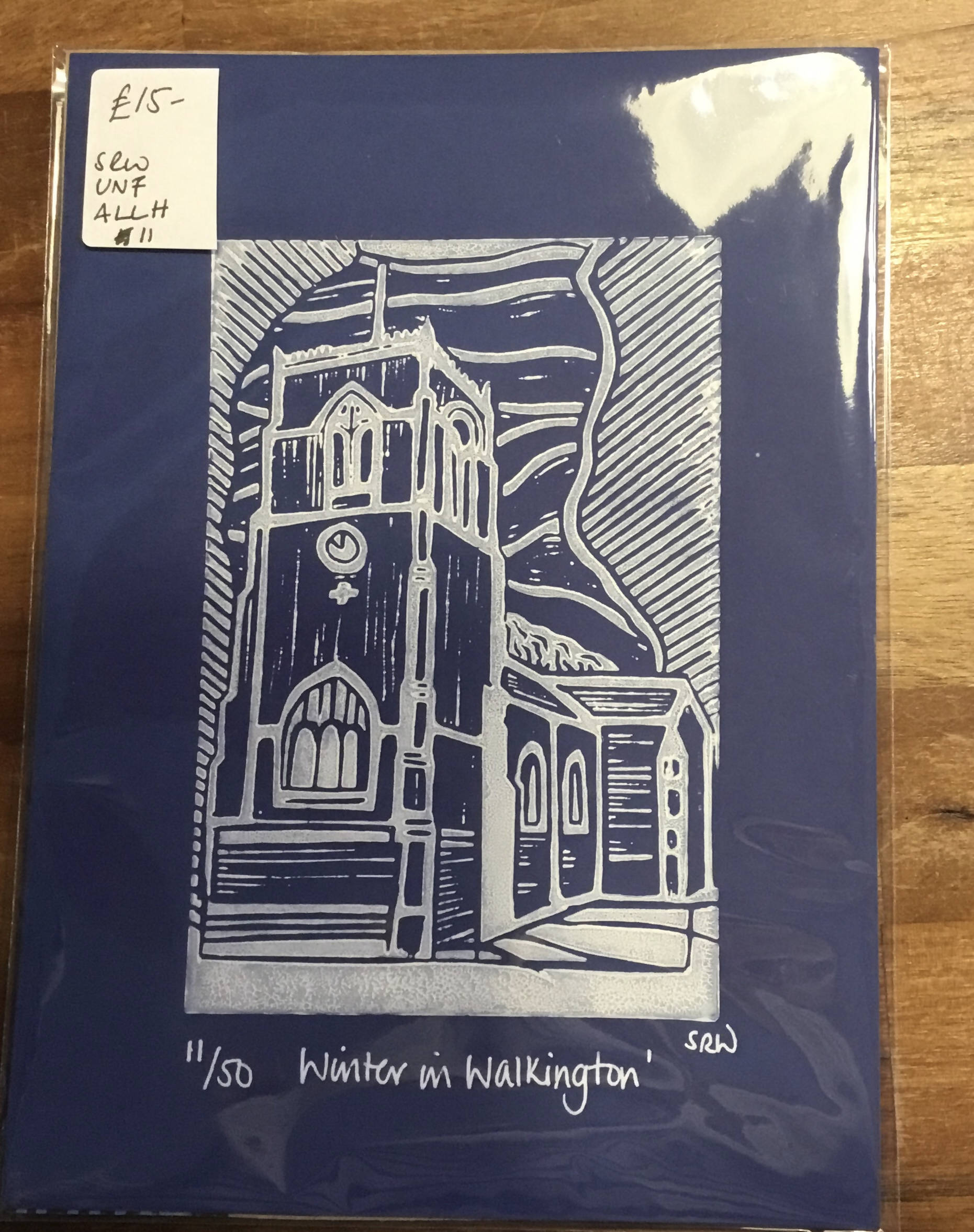 Christmas/Winter Unframed Lino Cut Prints