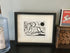 Labrador Framed Lino Cut Print