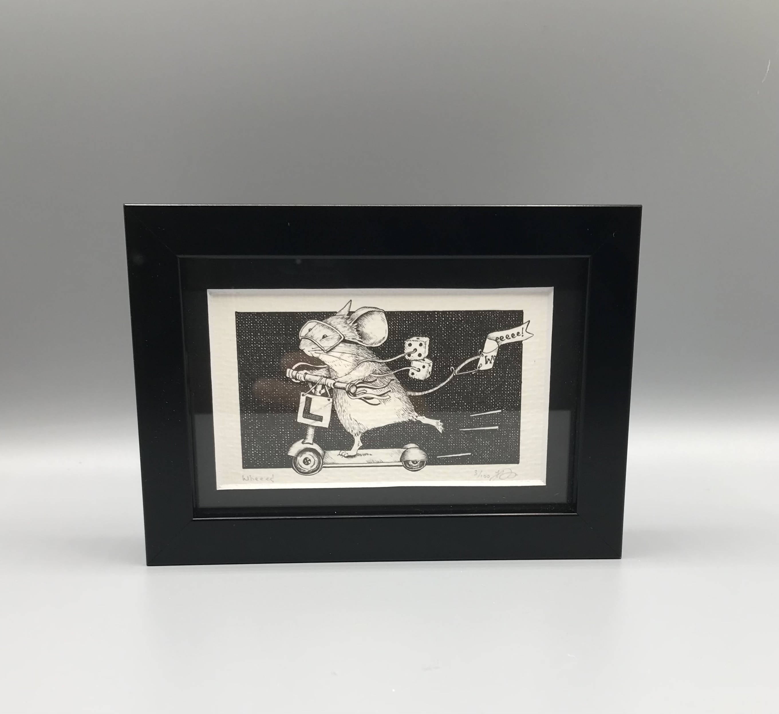 Wheeee! - Framed Limited Edition Print by Jenny Davies