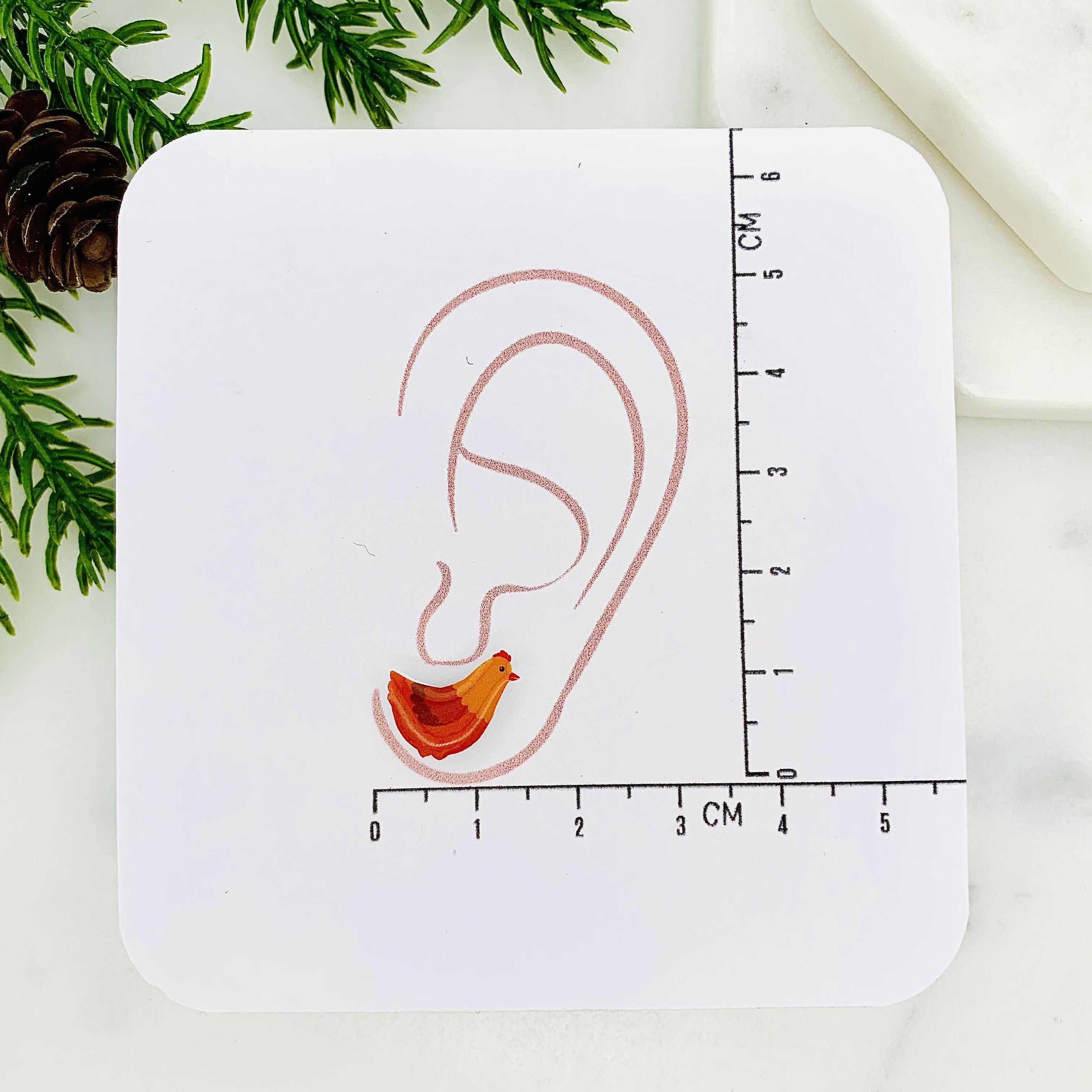 Adorable Chicken & Egg Mismatched Stud Earrings | Art & Soul