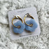 Resin Daisy Marble Hoops