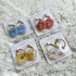 Resin Daisy Marble Hoops