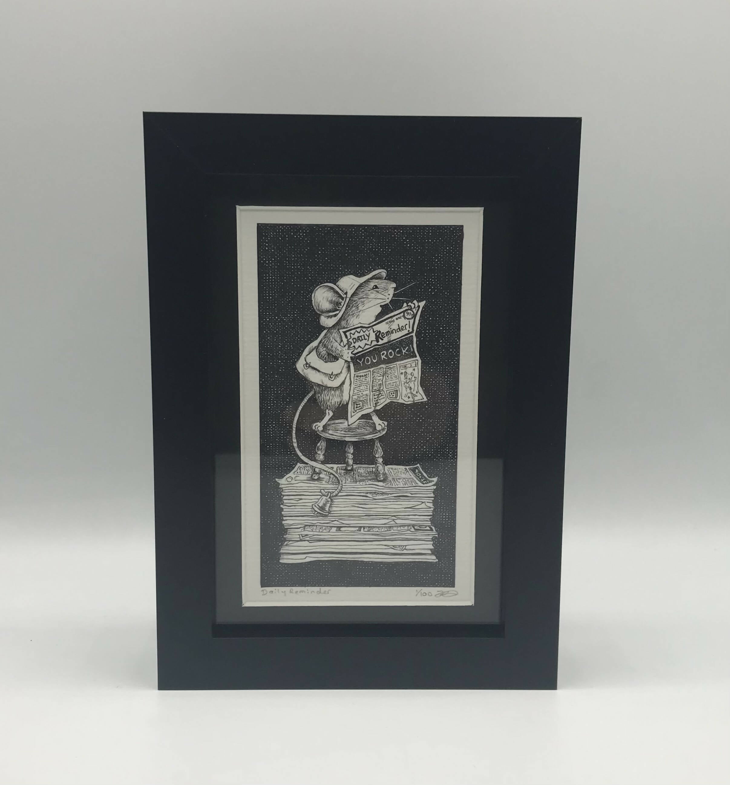 Daily Reminder - Framed Limited Edition Print - By Jenny Davies