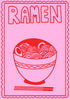 Ramen Print - Pink