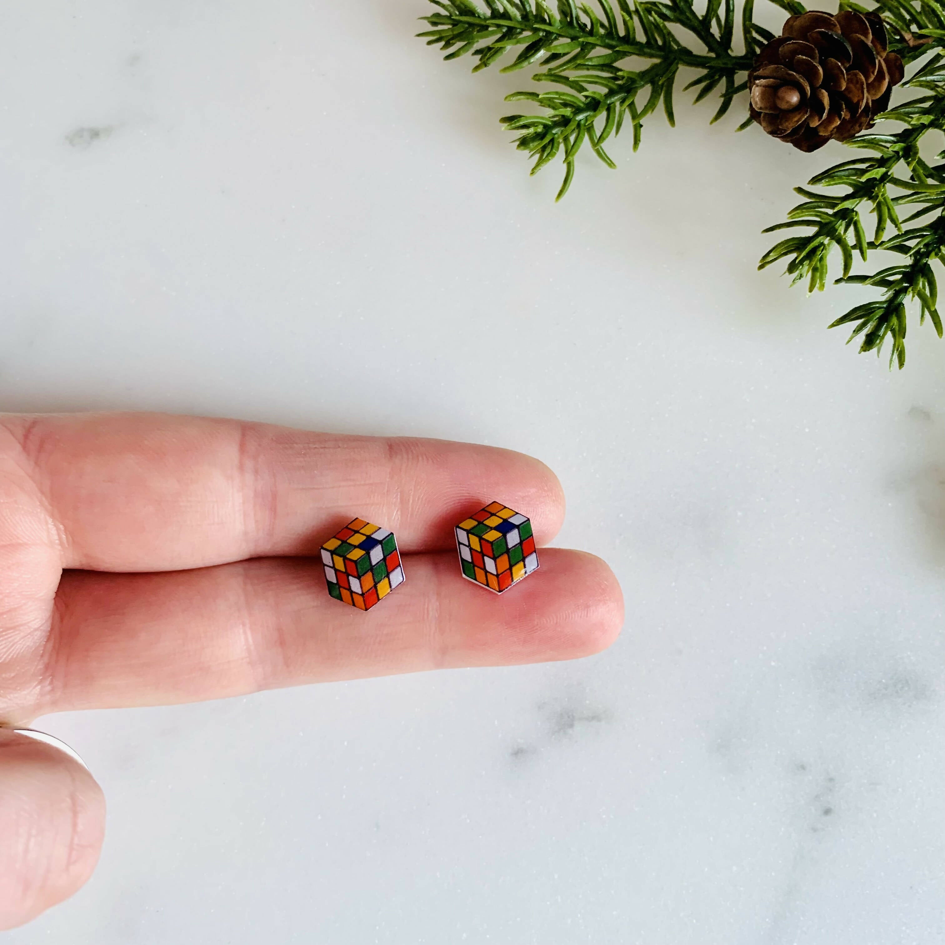 Reto Puzzle Game Stud Earrings