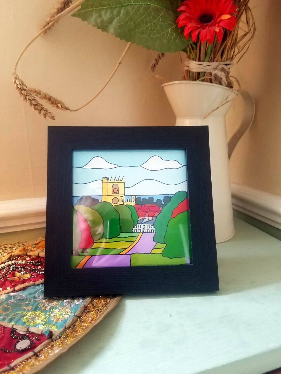 Framed, Mini - York Road to St. Mary's, Beverley