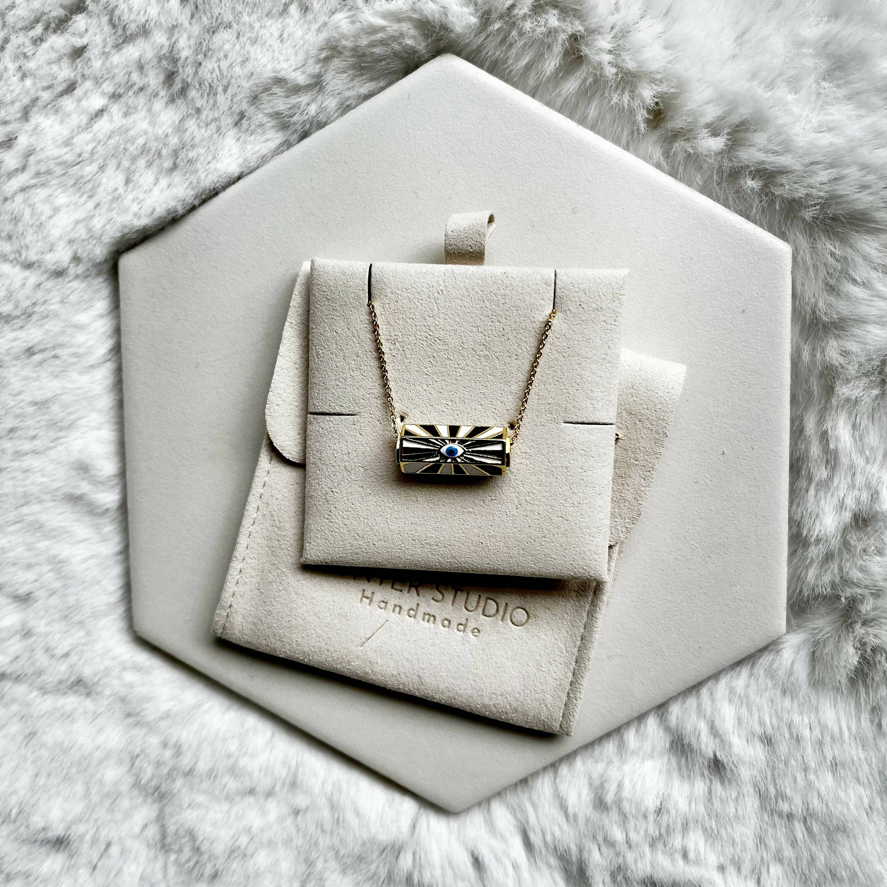 Evil Eye Barrel Necklace