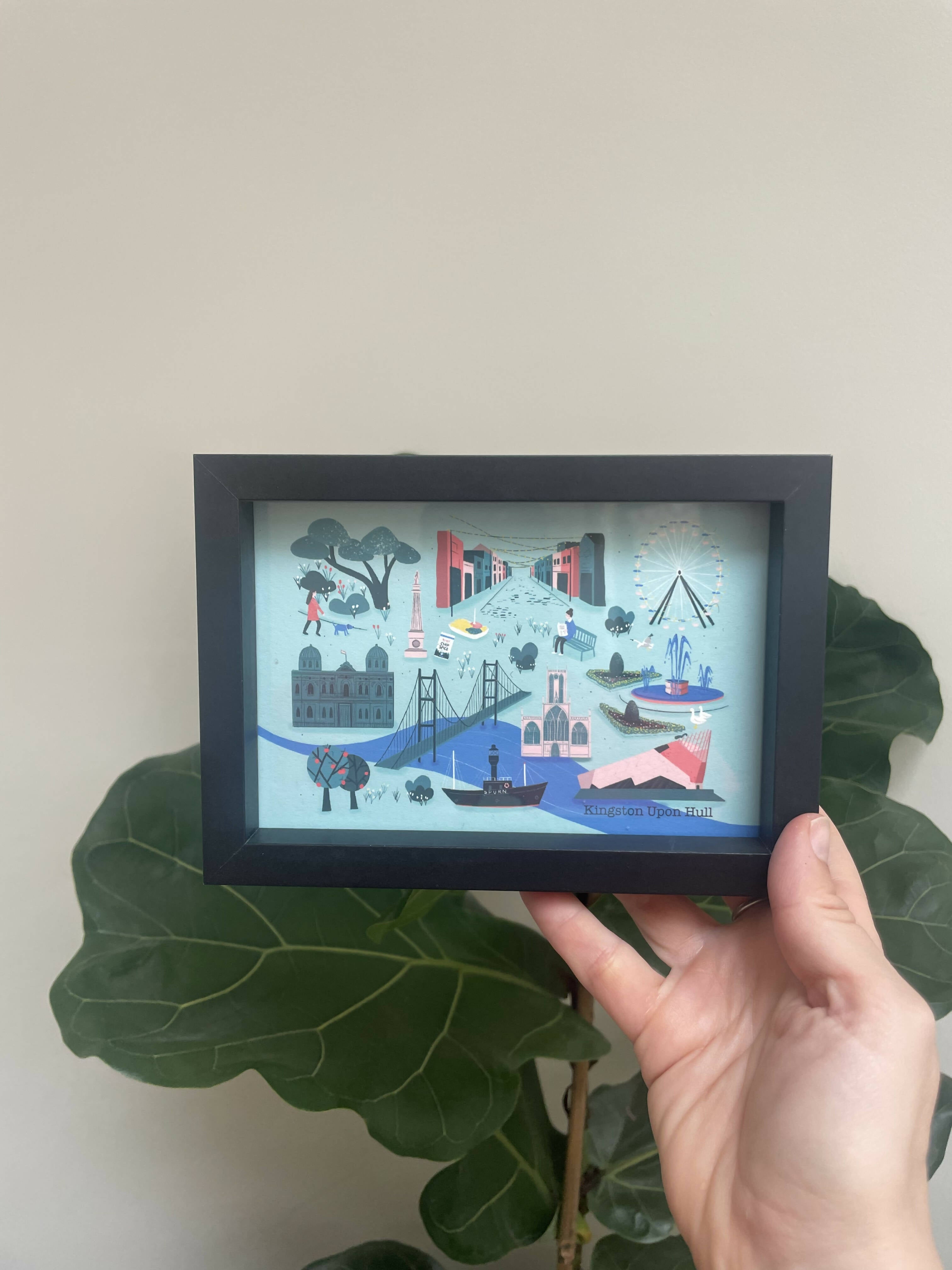 6 x 4” Framed ‘Hull’ Art Print (no mount)