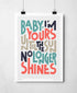 Baby I'm Yours | Bold Typography Art | Art & Soul