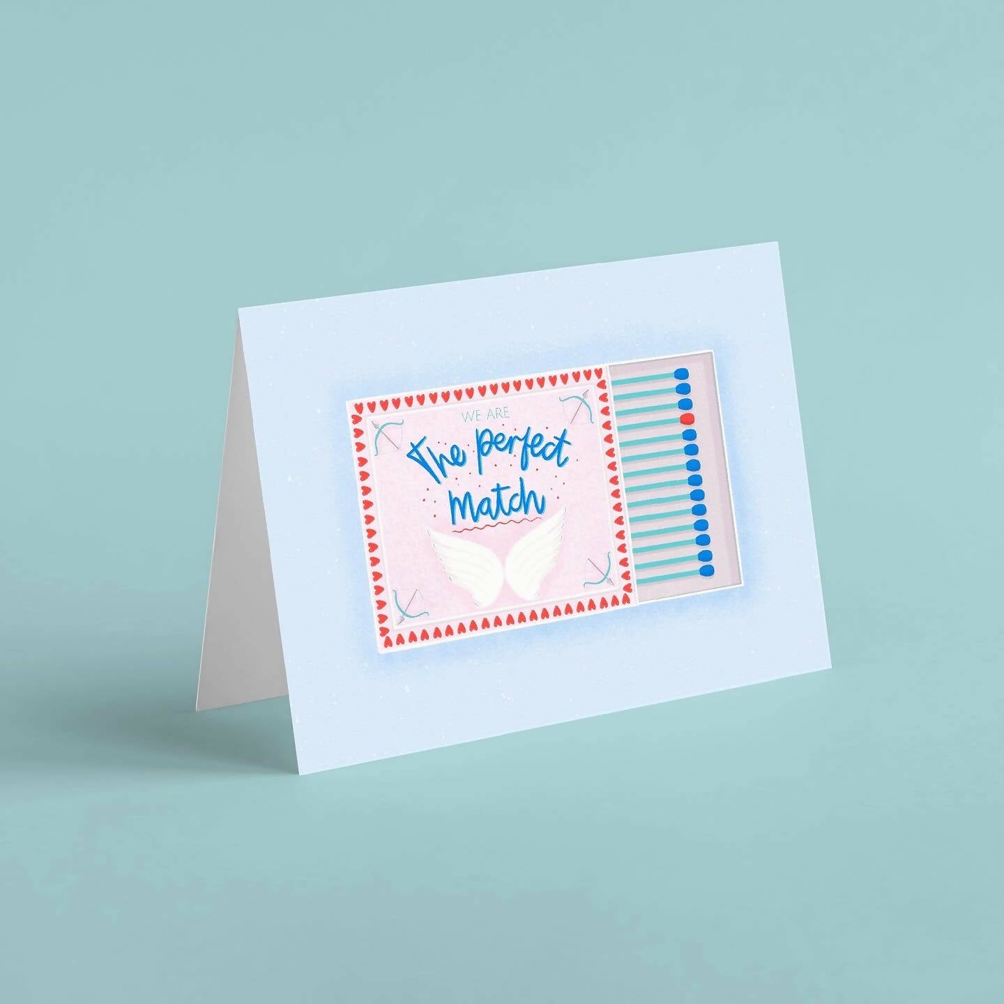 We Are The Perfect Match - Valentines/Anniversary Card