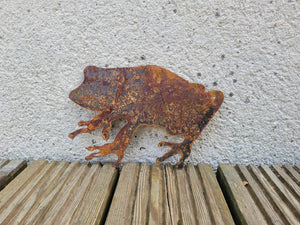 Metal Rusty Frog 1055