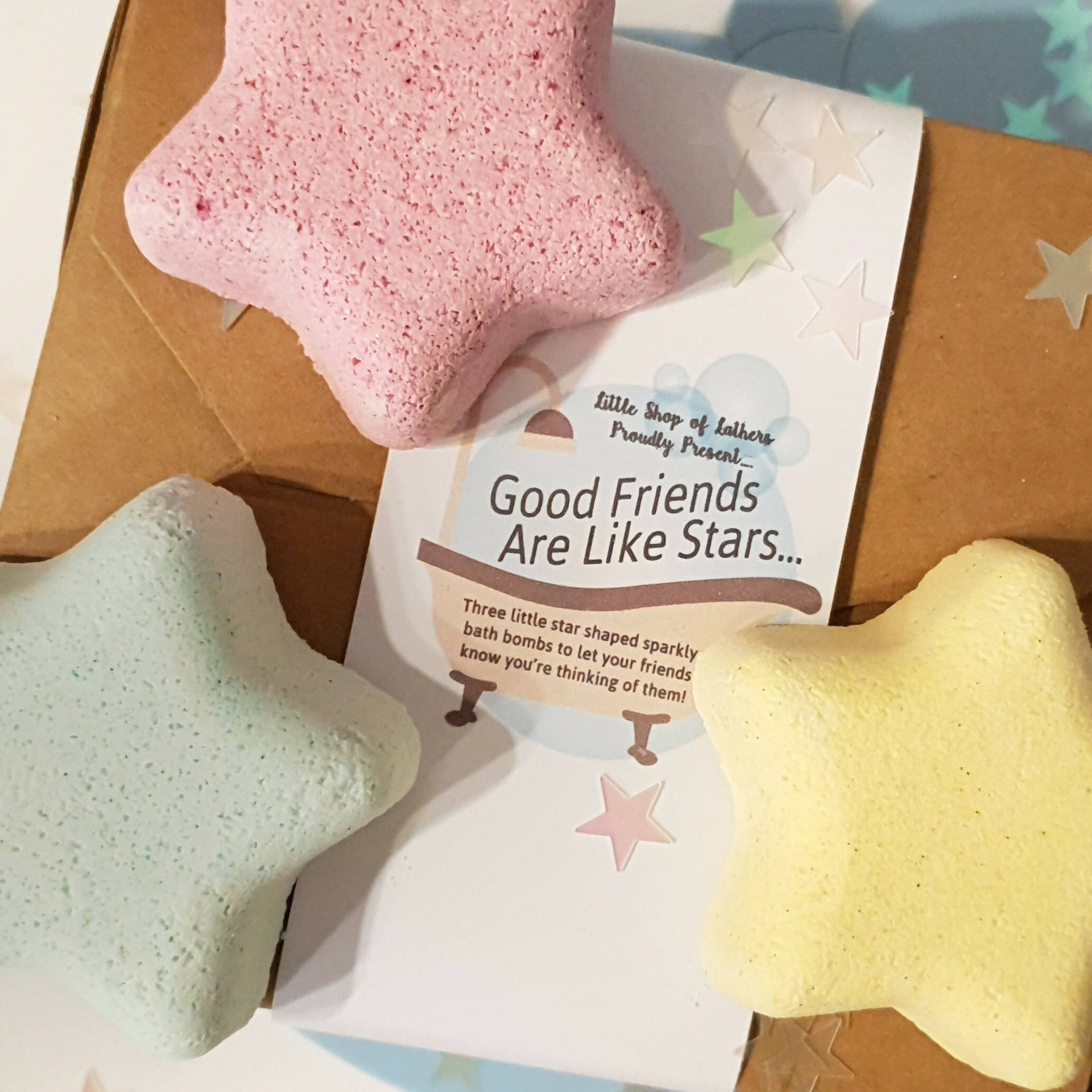 Good Friends are Like Stars Bath Bomb Gift Set | Art & Soul