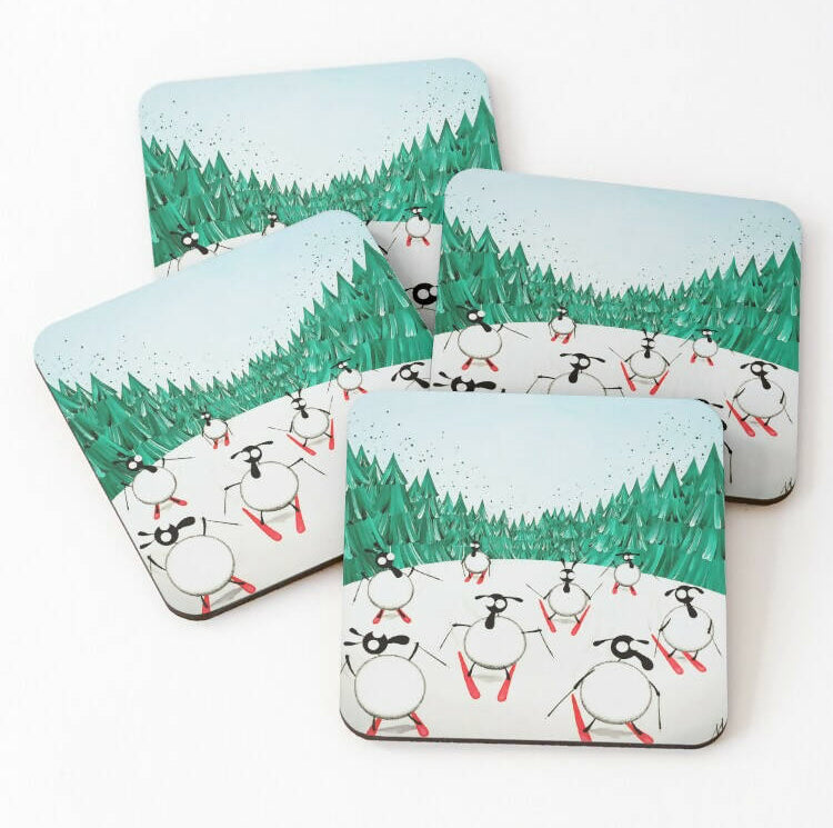 Ski Ewe Later Coaster | Fun Drinkware for Every Occasion | Art & Soul