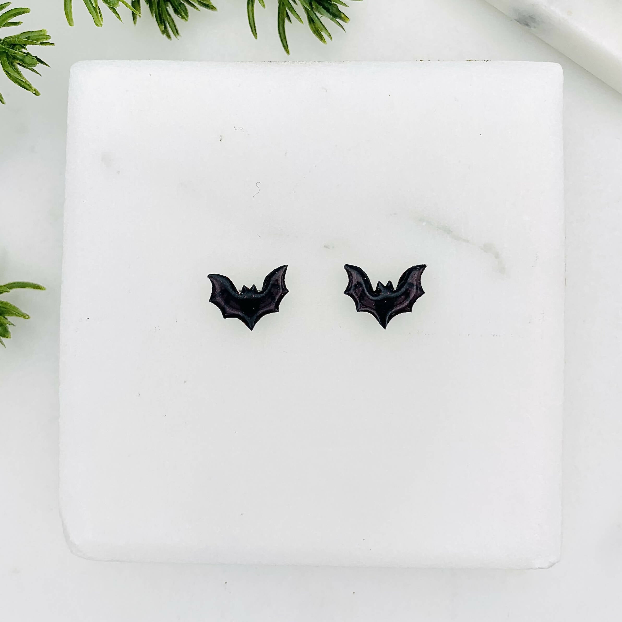 Cute Bat Stud Earrings | Handmade & Hypoallergenic | Art & Soul