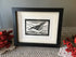 Nuthatch Framed Lino Cut Print