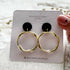 Circular Clay Statement Earrings