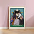 Tarot style print of popular music icons.