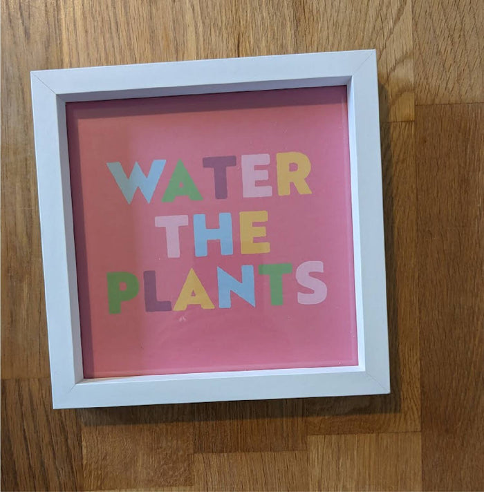 Medium Framed Water The Plants print