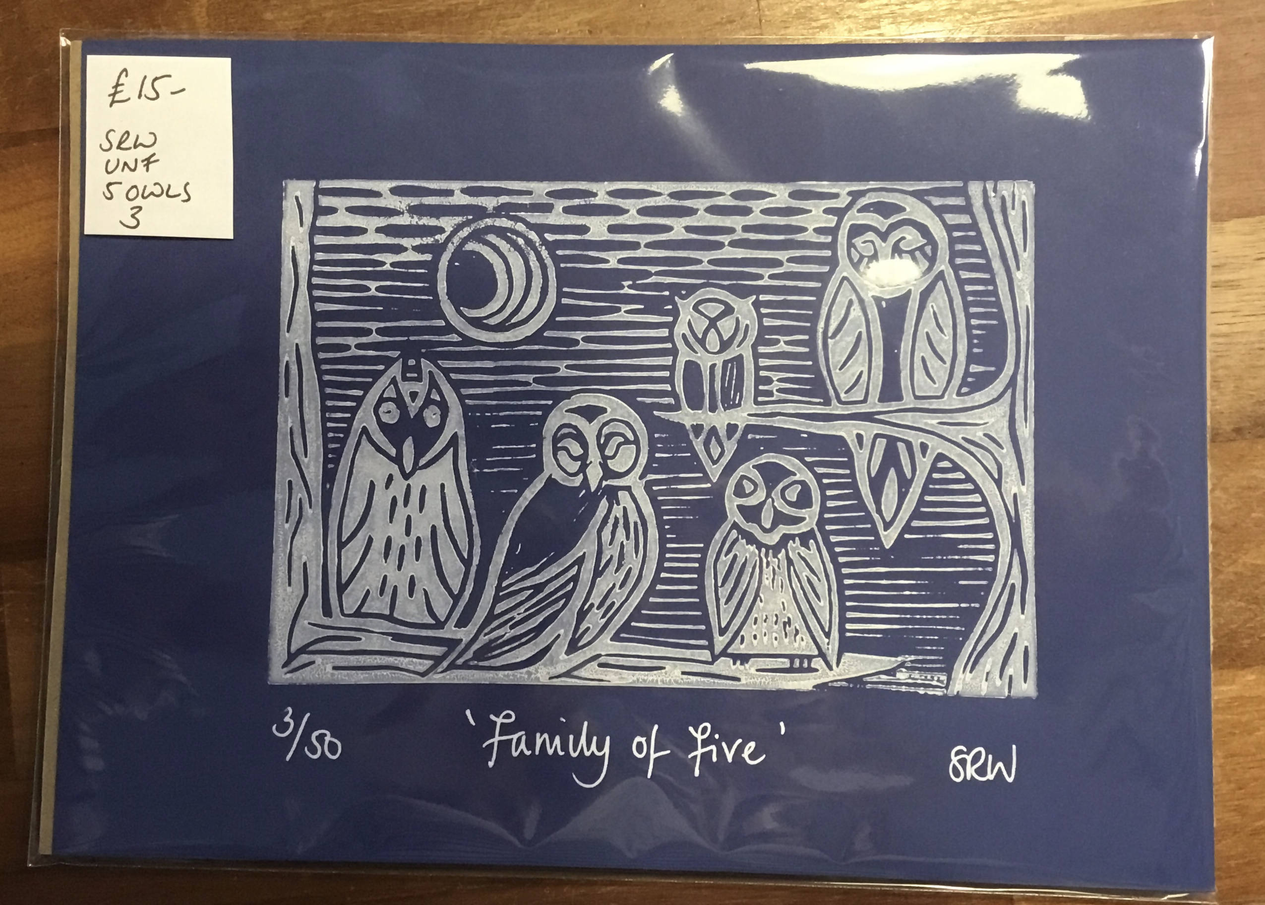 Christmas/Winter Unframed Lino Cut Prints