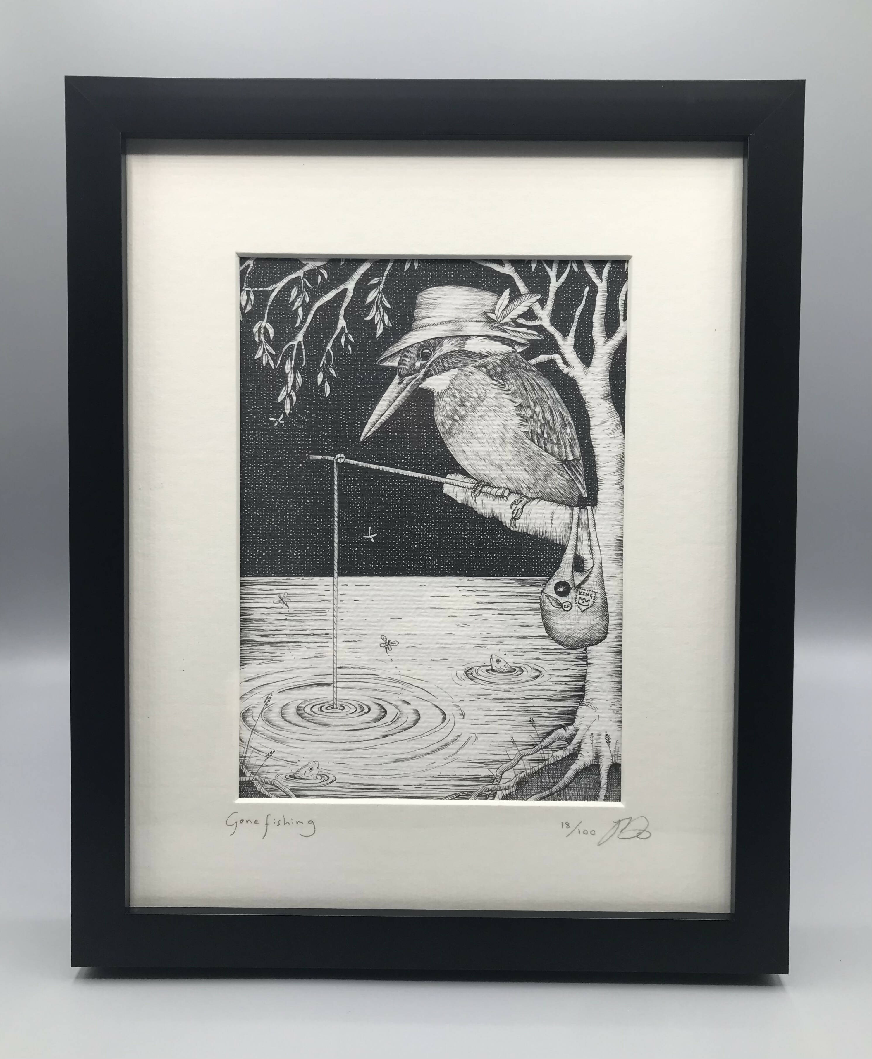 Gone Fishing - Limited Edition Print by Jenny Davies