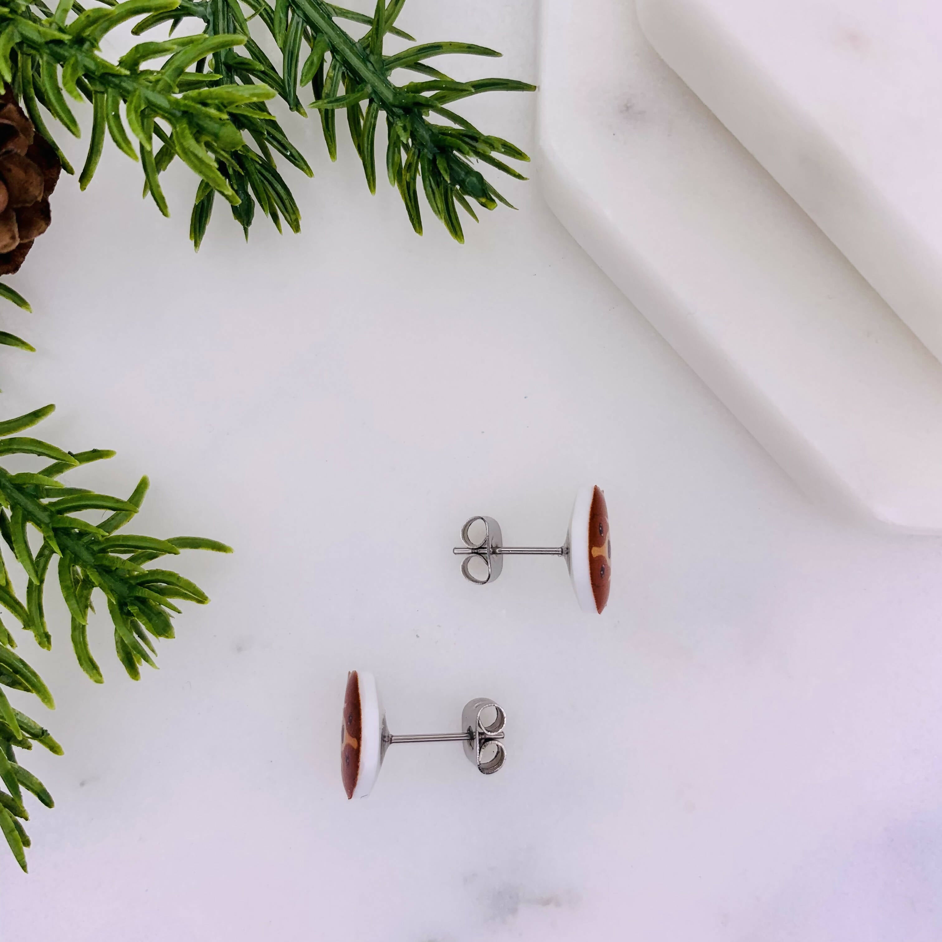 Beagle Dog Stud Earrings