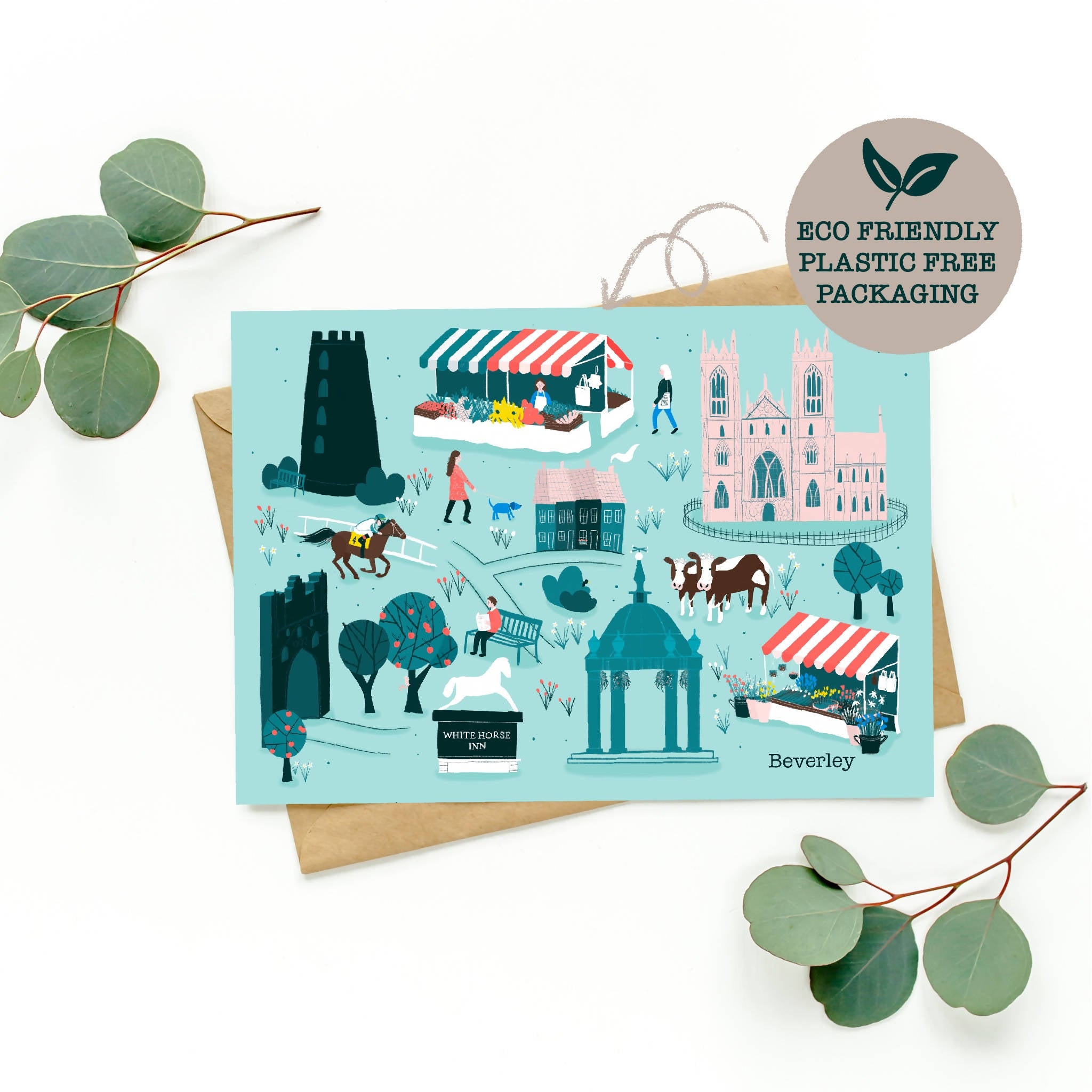 Beverley Greeting Card | Eco-Friendly Design | Art & Soul