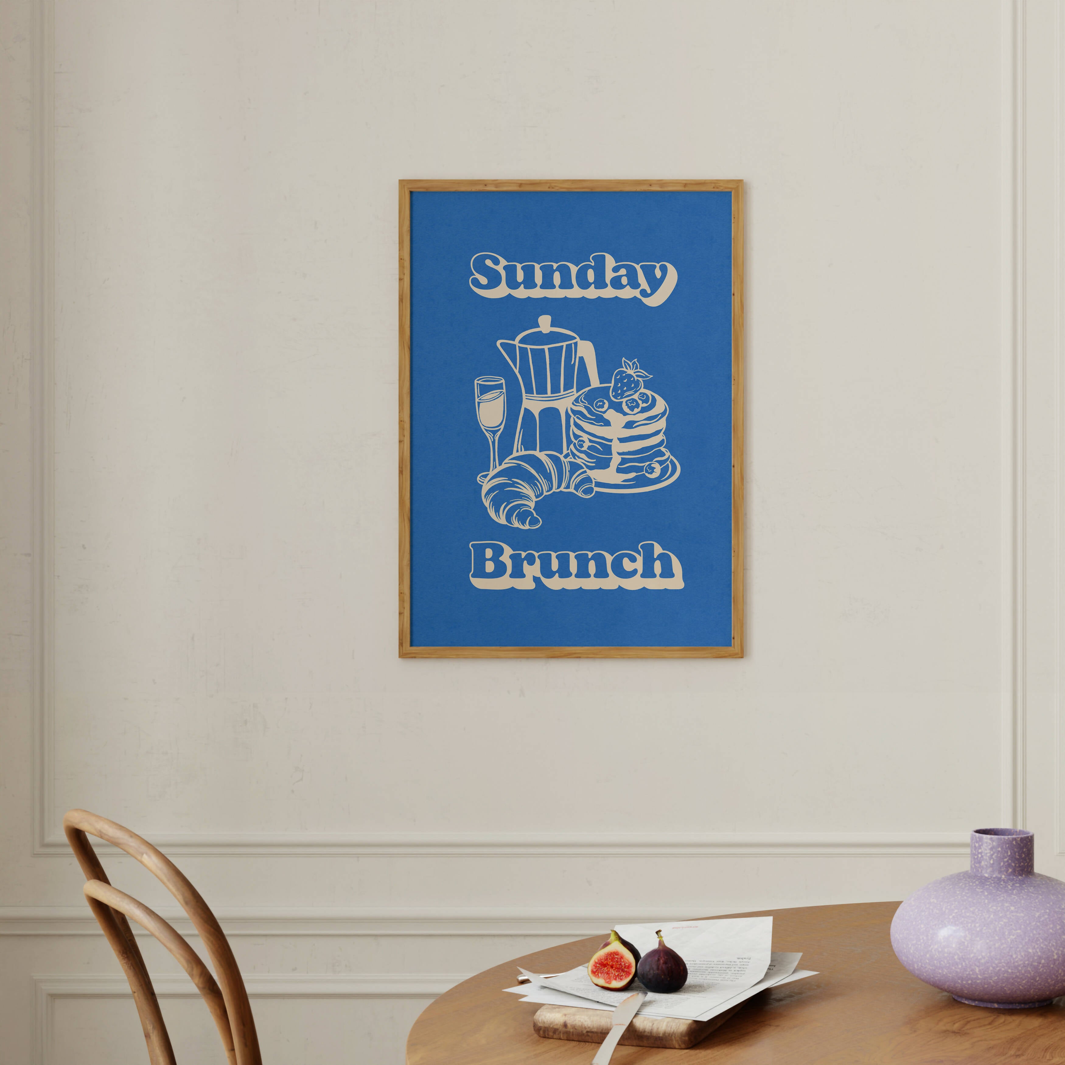 Stylish Sunday Brunch Print for Your Kitchen | Art & Soul