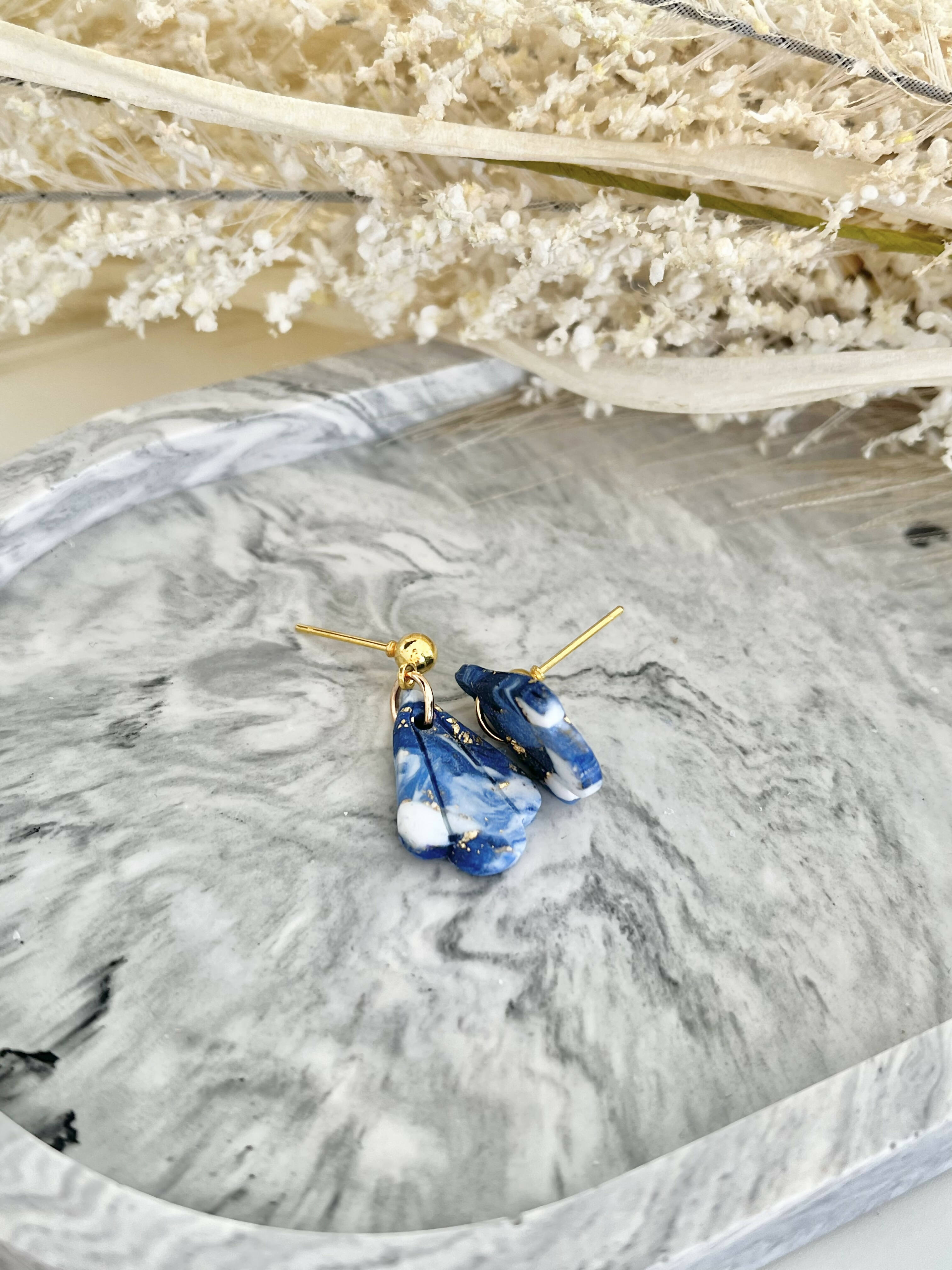 Midnight Sky No. 1 - Handmade Polymer Clay Earrings