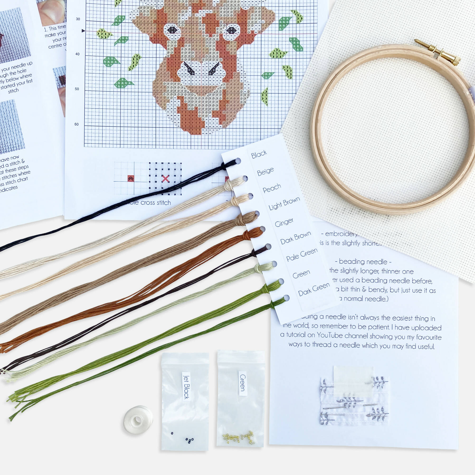 Highland Cow Cross Stitch Kit