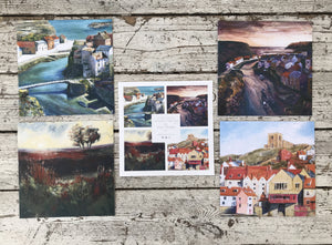 Yorkshire Collection set A - pack of 4 art cards