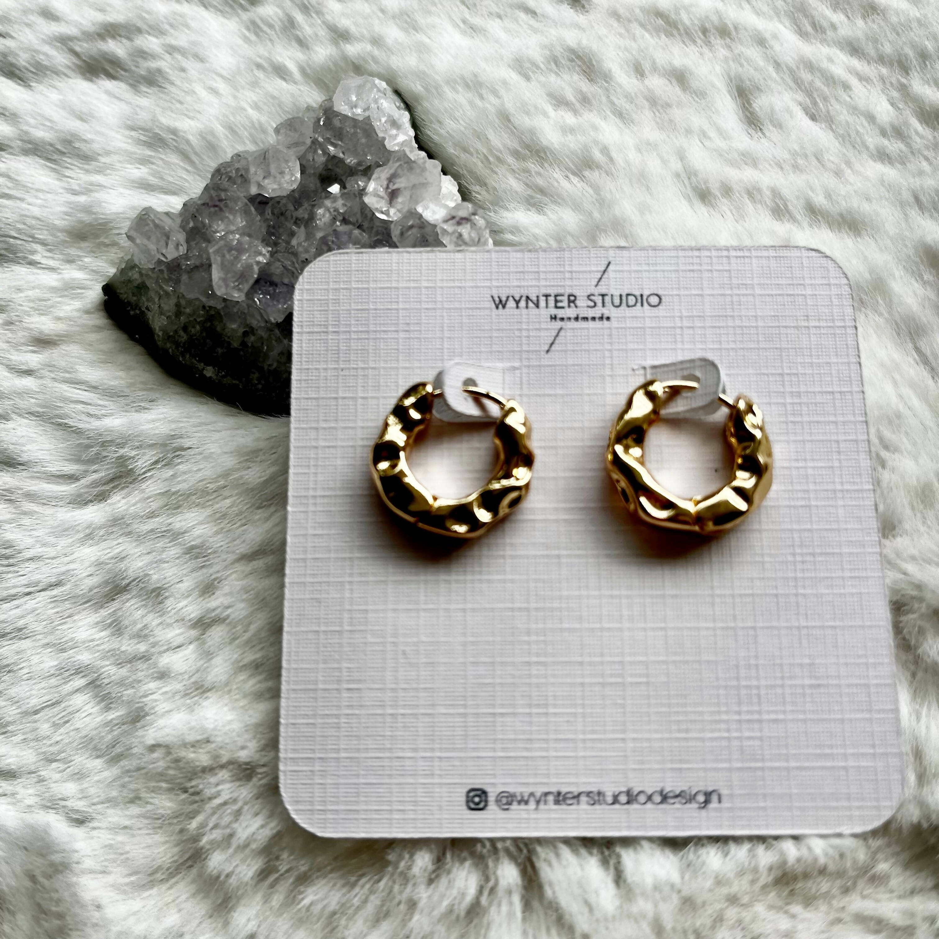 Textured Hoop Earrings