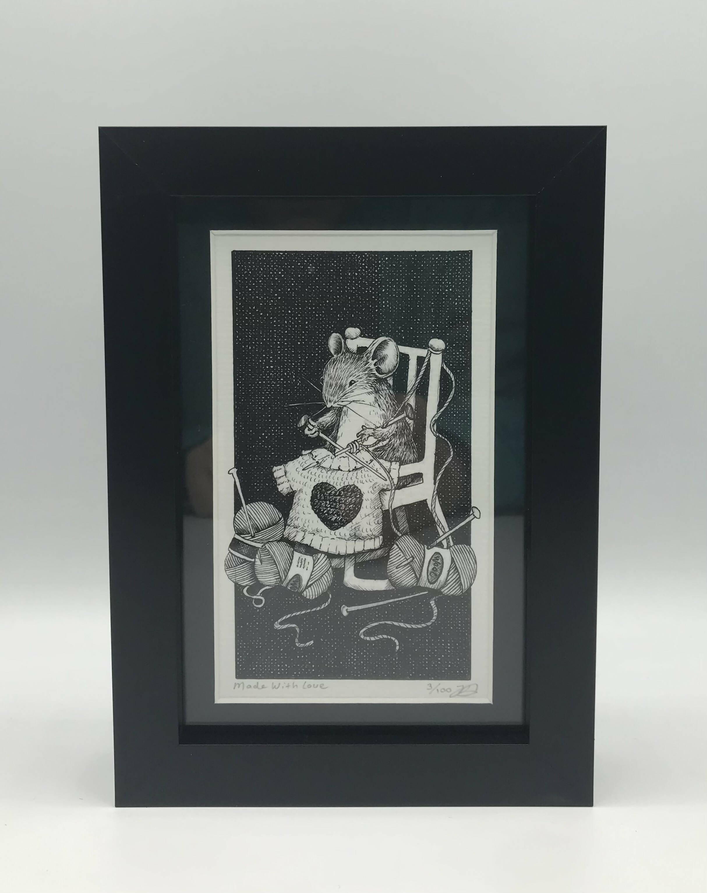 Made With Love - Framed Limited Edition Giclee Print - By Jenny Davies