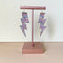 Flash Lightning Bolt Earrings in Silver Sequin Confetti Glitter