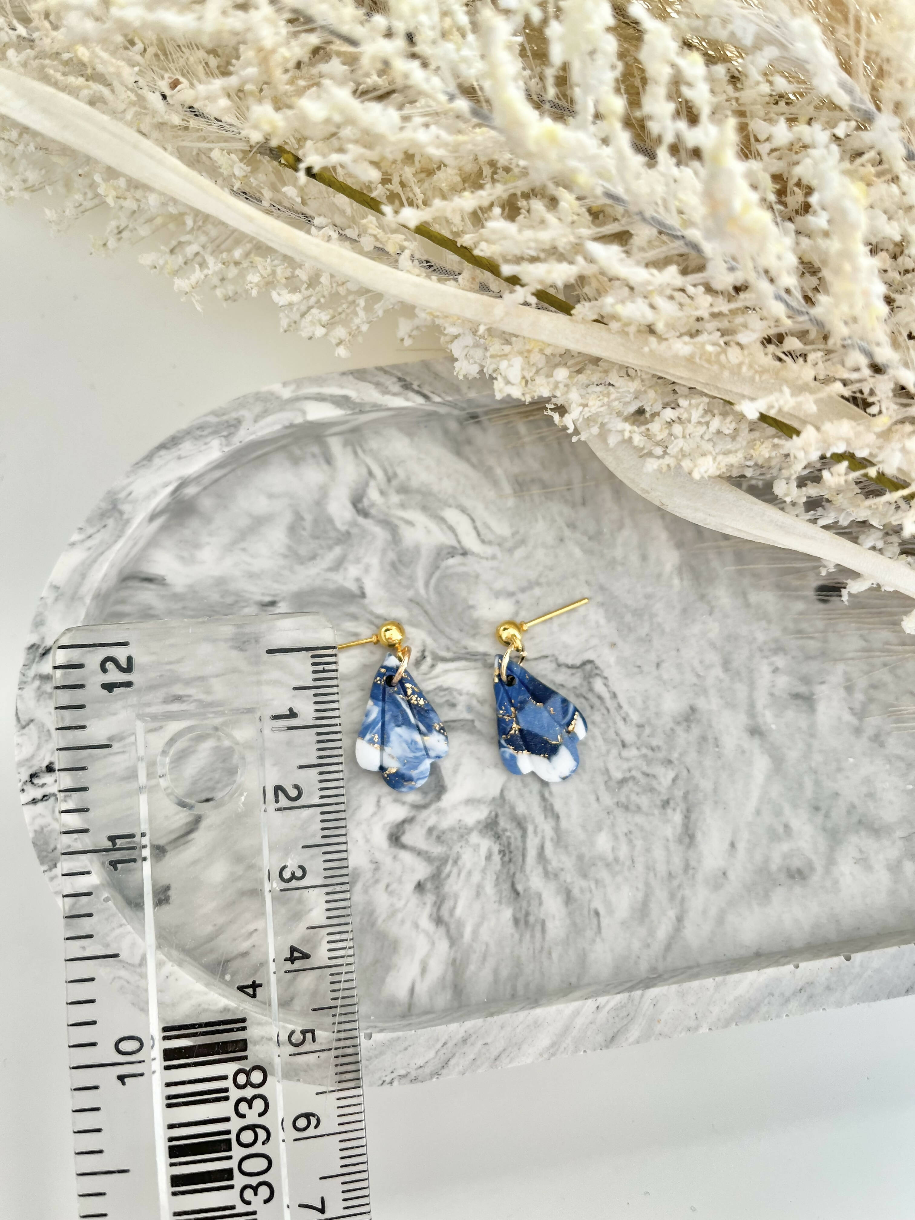 Midnight Sky No. 1 - Handmade Polymer Clay Earrings