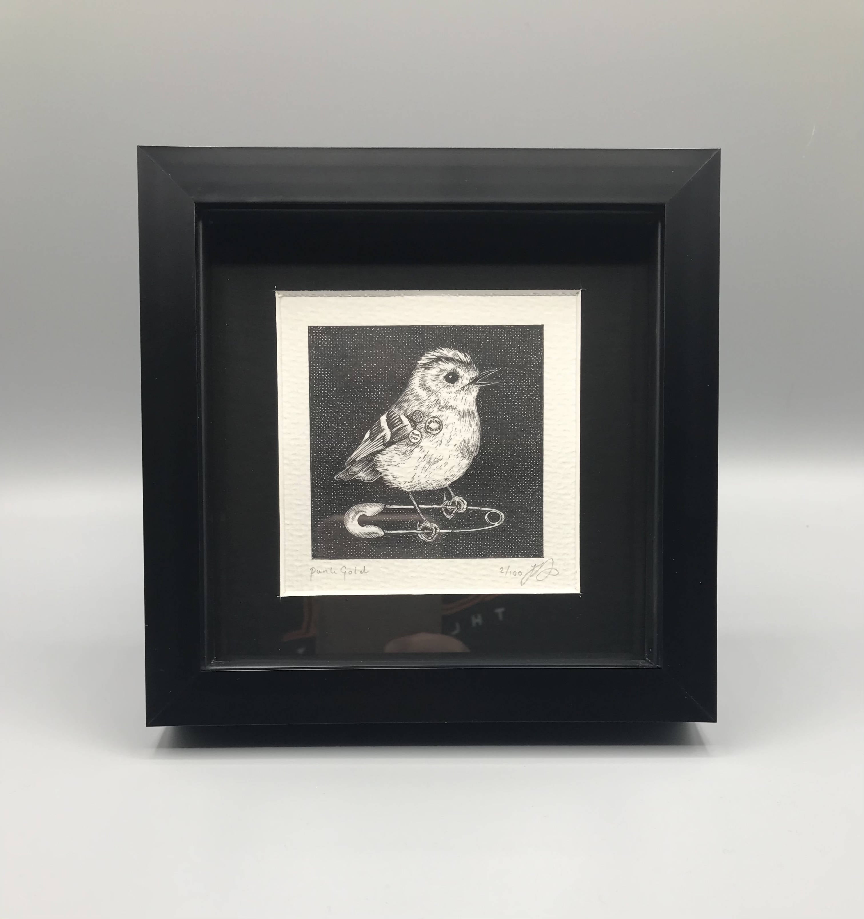 Punk Gold - Framed Limited Edition Print by Jenny Davies