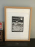 The Westwood at Night Framed Lino Cut Print