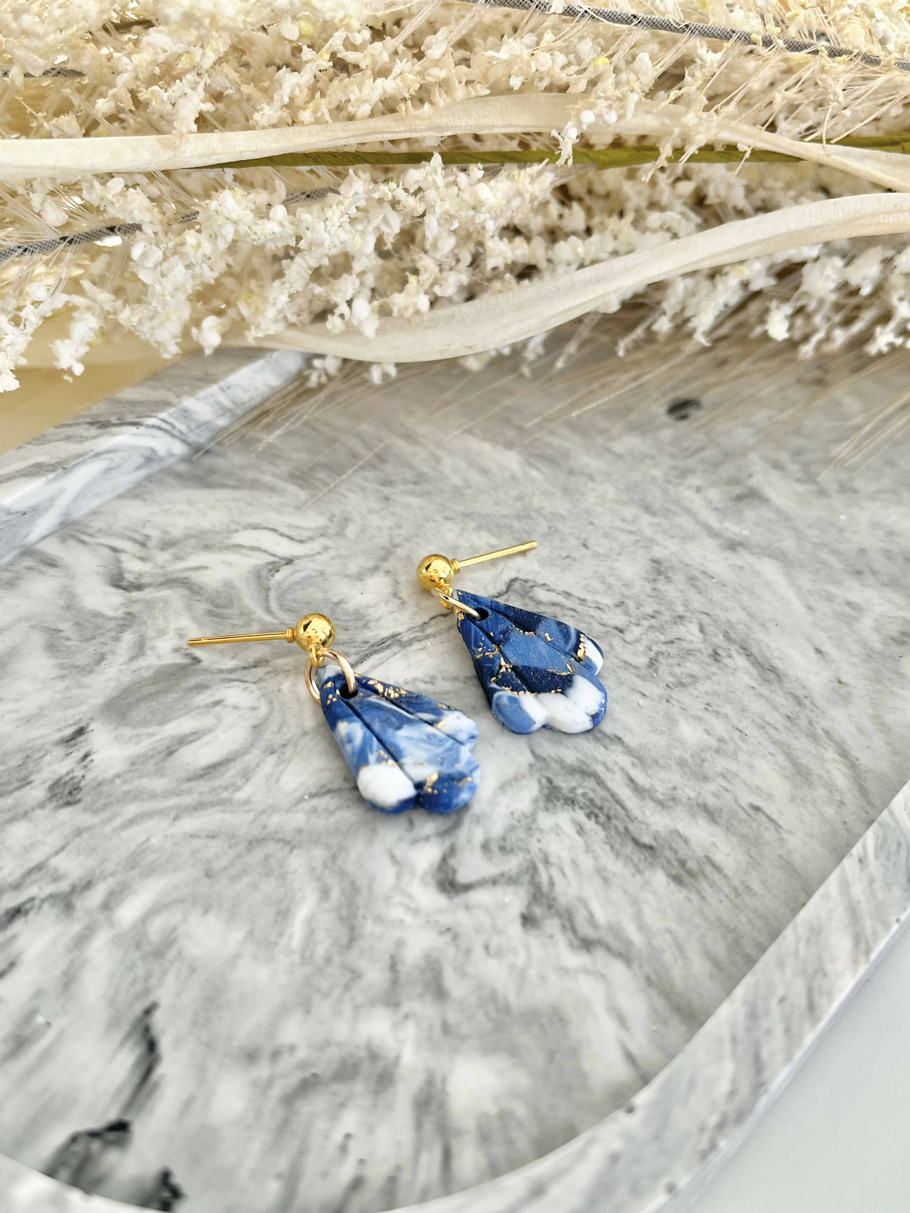 Midnight Sky No. 1 - Handmade Polymer Clay Earrings