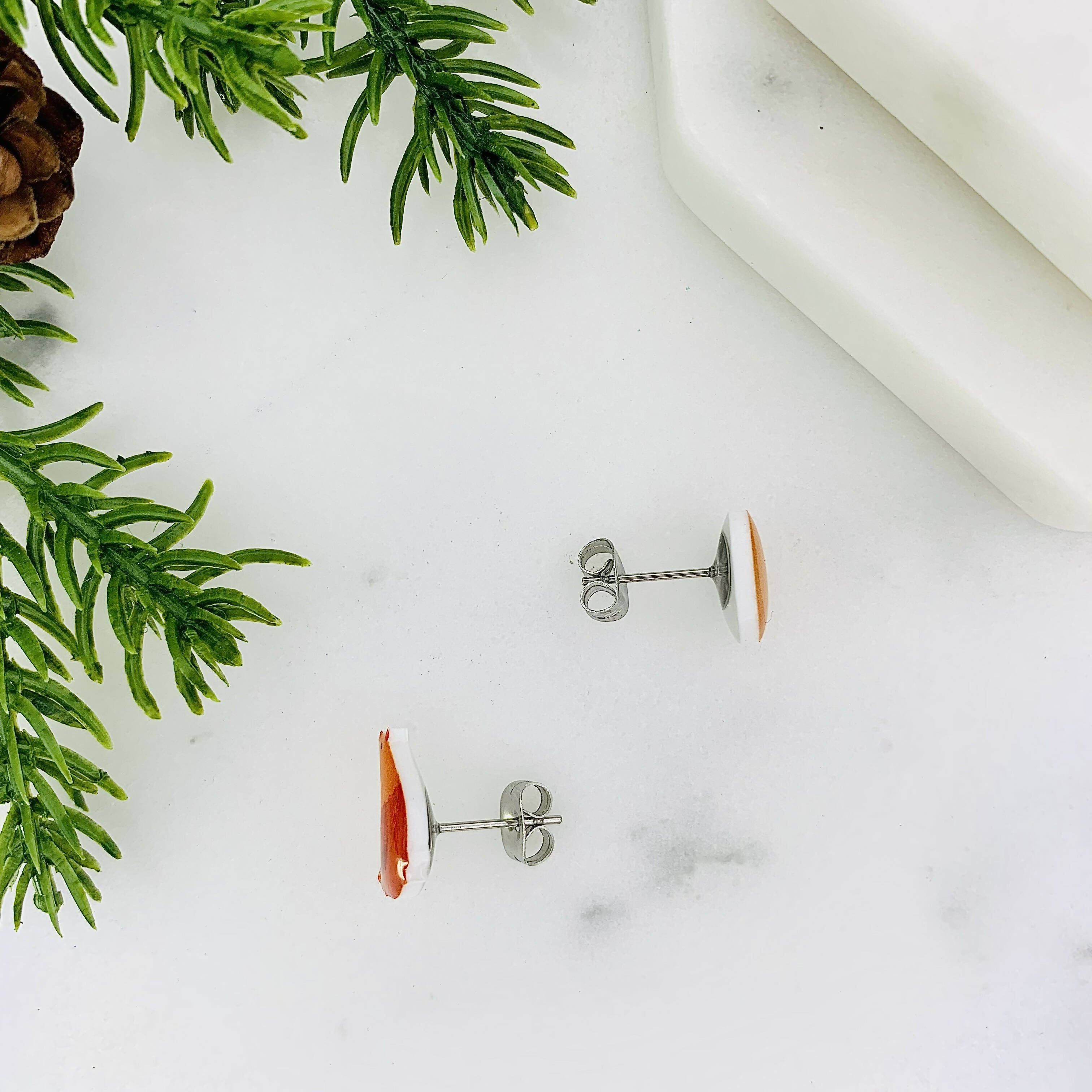 Adorable Chicken & Egg Mismatched Stud Earrings | Art & Soul