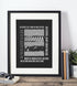 Hull FC Art Print OLD FAITHFUL LYRICS Design in Black