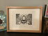 Bumblebee Framed Lino Cut Print