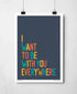I Want To Be With You Print | Bold Typography Art | Art & Soul