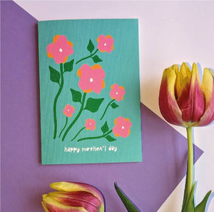 Floral Mothers day card.