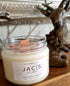 Luxury Eco Soy Cranberry Wreath 250ml Jar Candle Jacis of York. Hand poured and hand decorated
